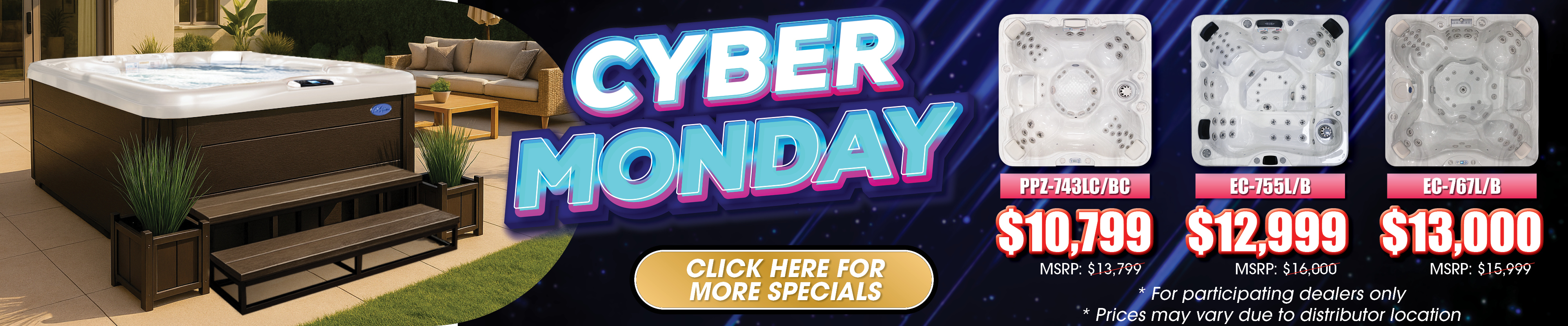 Calspas hot tub being used in a family setting - Corpus Christi