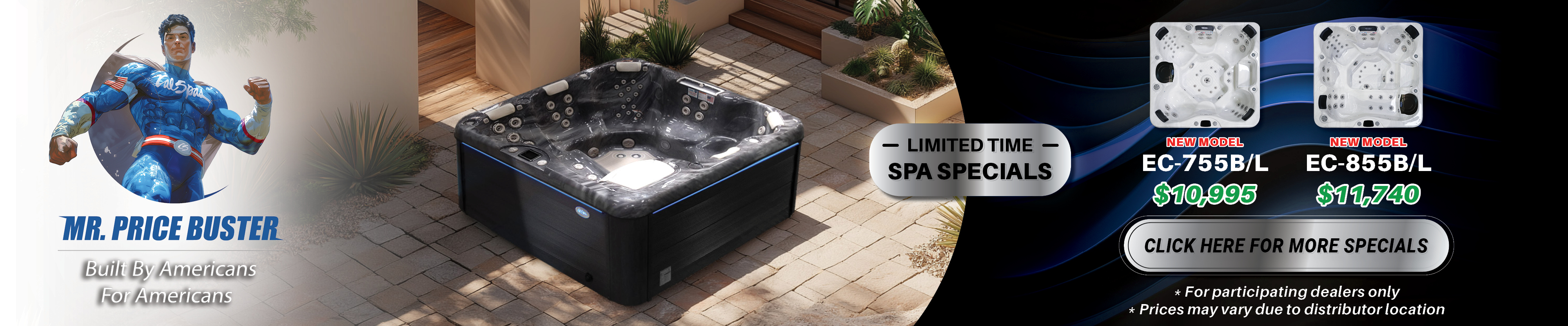 Calspas hot tub being used in a family setting - Corpus Christi
