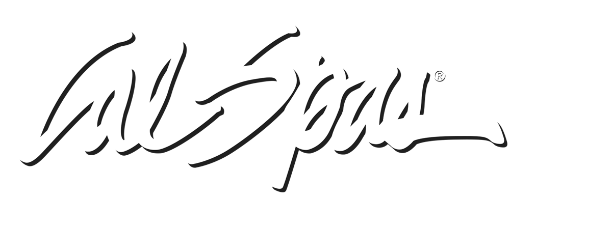 Calspas White logo hot tubs spas for sale Corpus Christi